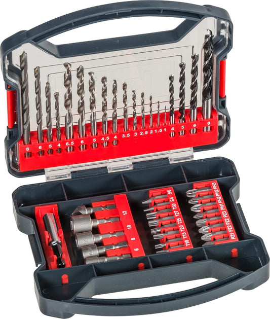 Juego de puntas y brocas para metal, madera y piedra 41pcs KWB 49109104