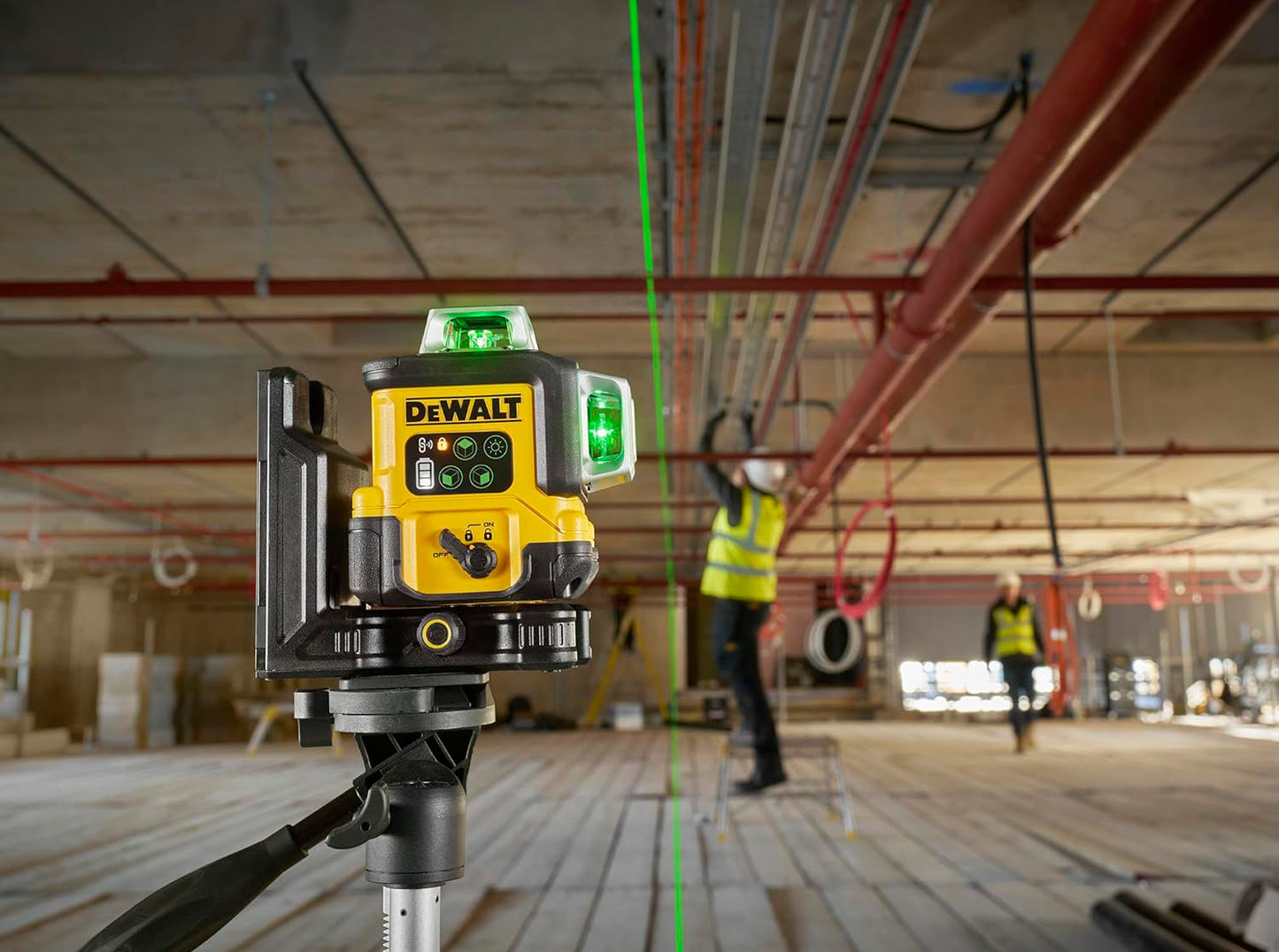 Niveau laser autonivelant USB-C Vert 3 lignes 360º Dewalt DCLE14361GB