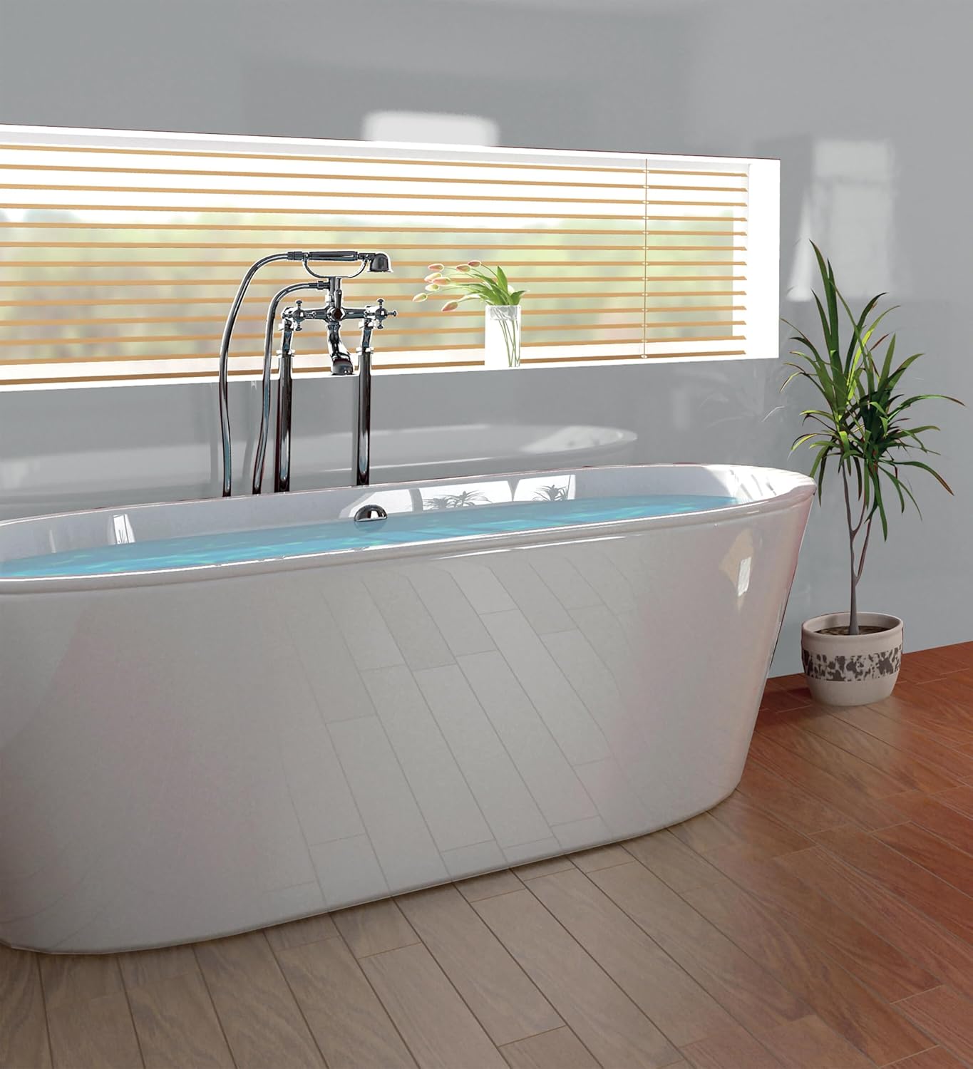 Bonde de baignoire Click-Clac avec siphon orientable Wirquin réf.30723100