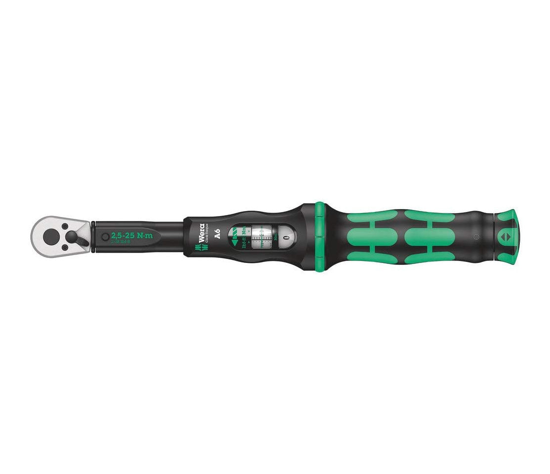 Clé dynamométrique à cliquet réversible 2,5-25Nm Wera Click-Torque A 6 réf.075605