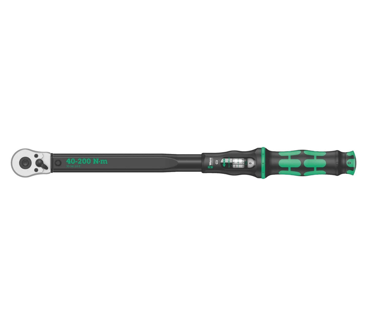 Clé dynamométrique à cliquet réversible 40-200Nm Wera Click-Torque C 3 ref.075622