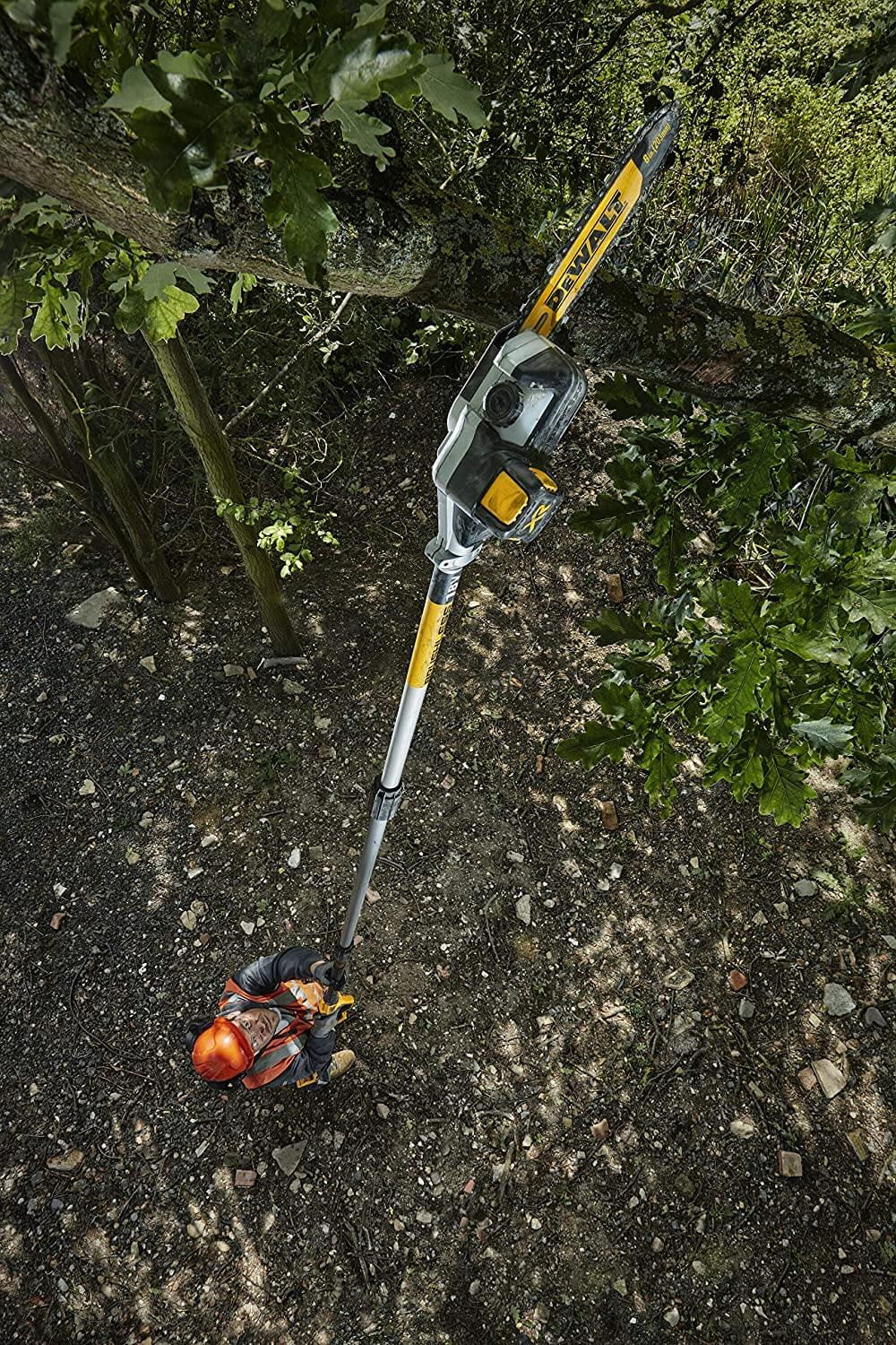 Podadora de Altura a batería 18V 450cm con batería 5Ah Dewalt DCMPS567P1