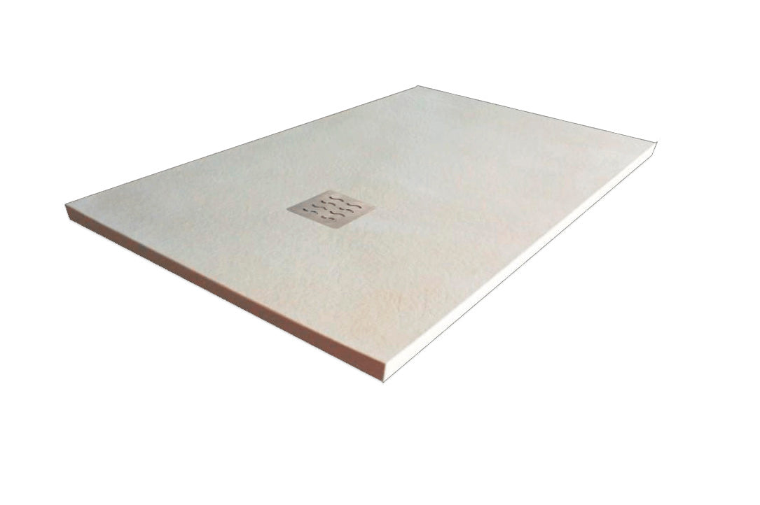 Receveur de douche premium texture ardoise naturelle avec drain 70x110cm