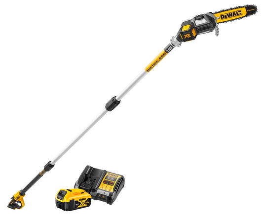 Sécateur en hauteur sur batterie 18V 450cm avec batterie 5Ah Dewalt DCMPS567P1