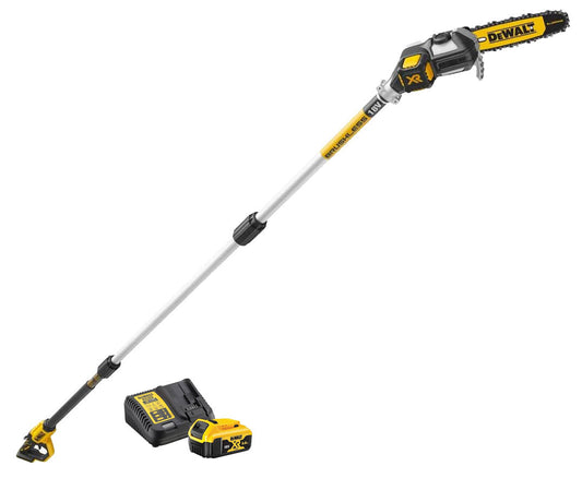 Sécateur en hauteur sur batterie 18V 450cm avec batterie 5Ah Dewalt DCMPS567P1