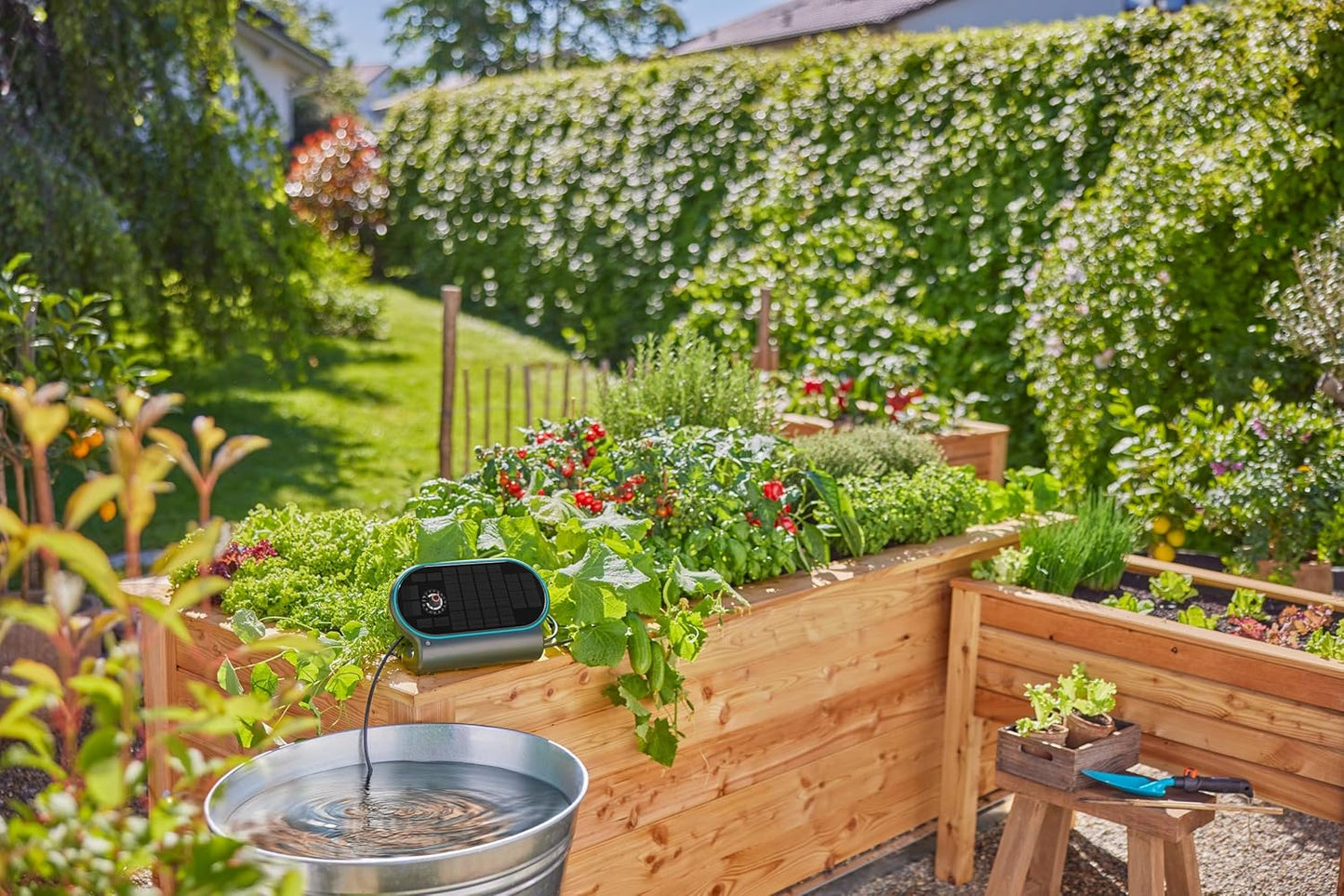 Système d'irrigation solaire automatique AquaBloom L de Gardena 13330-20
