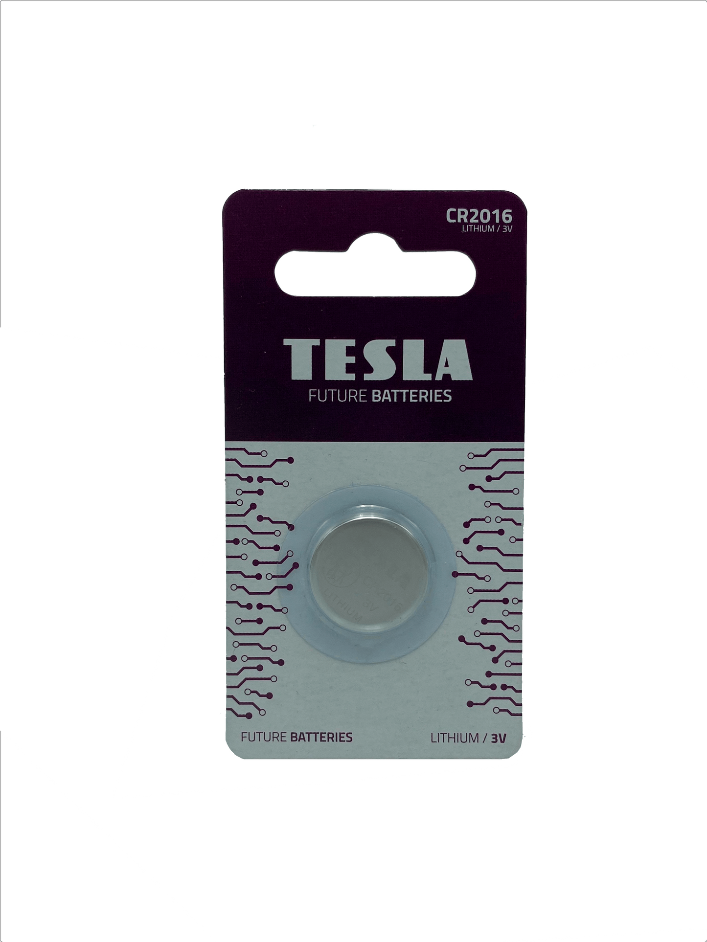 Blister 1 Pile Bouton Tesla CR2016 3V