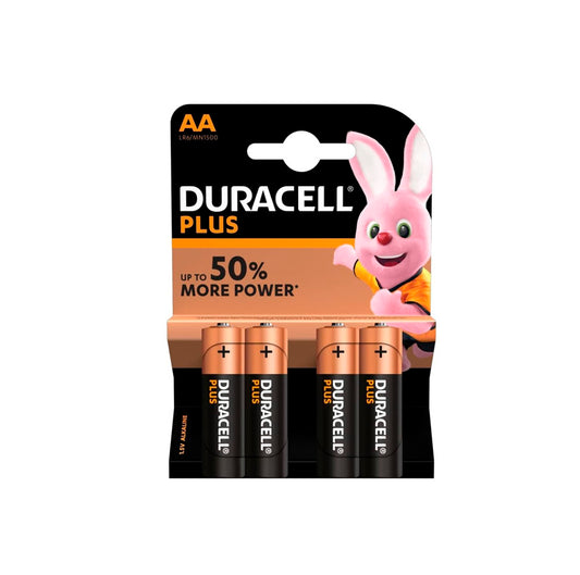 Paquete 4 Pilas alcalinas Duracell Plus Power AA