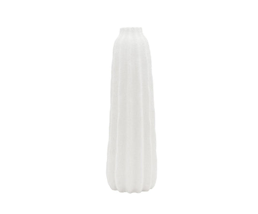 Jarrón decorativo de gres Kaduna blanco 48,5cm Andrea House