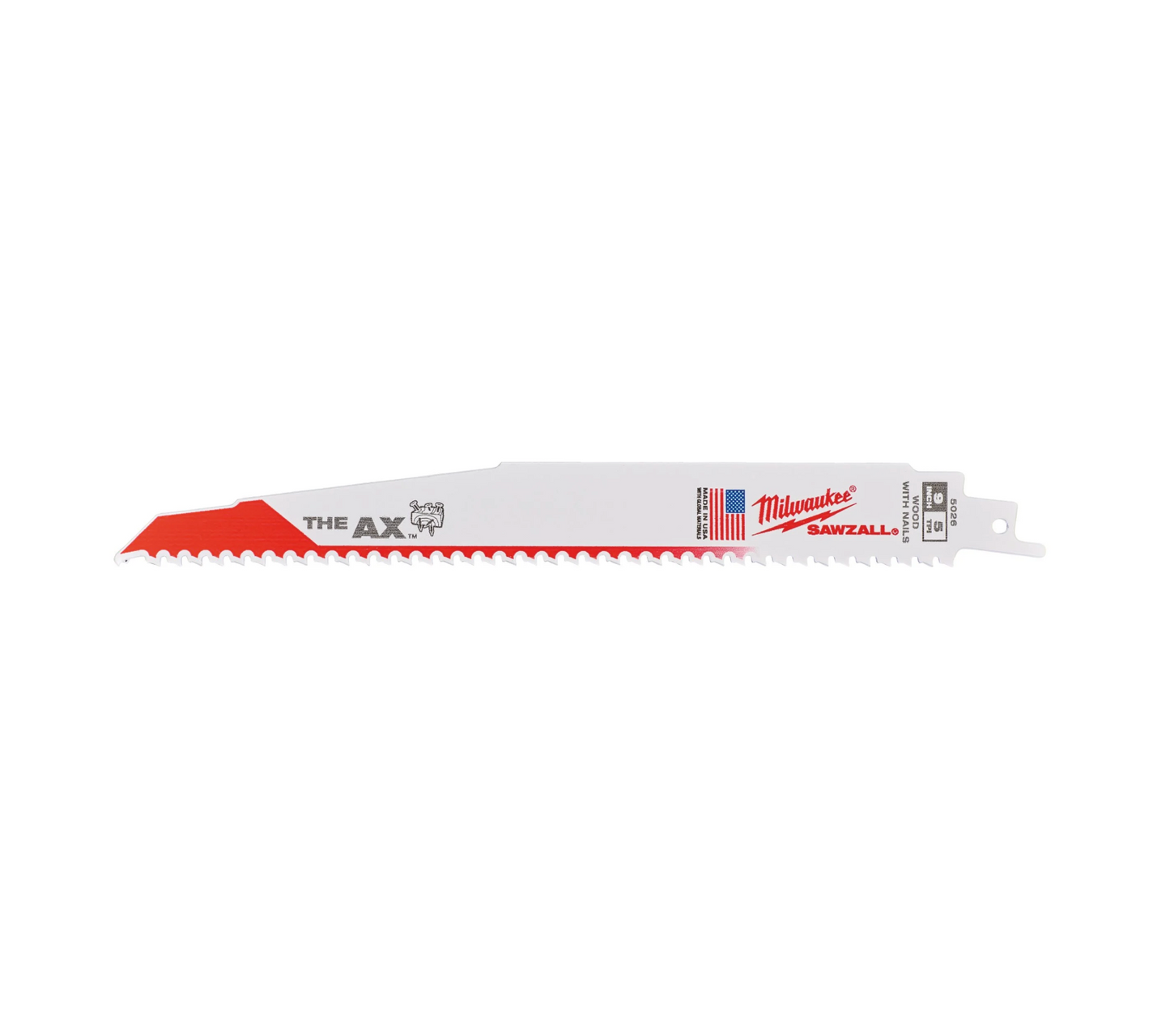 Lame de sabre 230mmx5TPI 5 unités Milwaukee THE AX DEMOLITION HEAVY DUTY