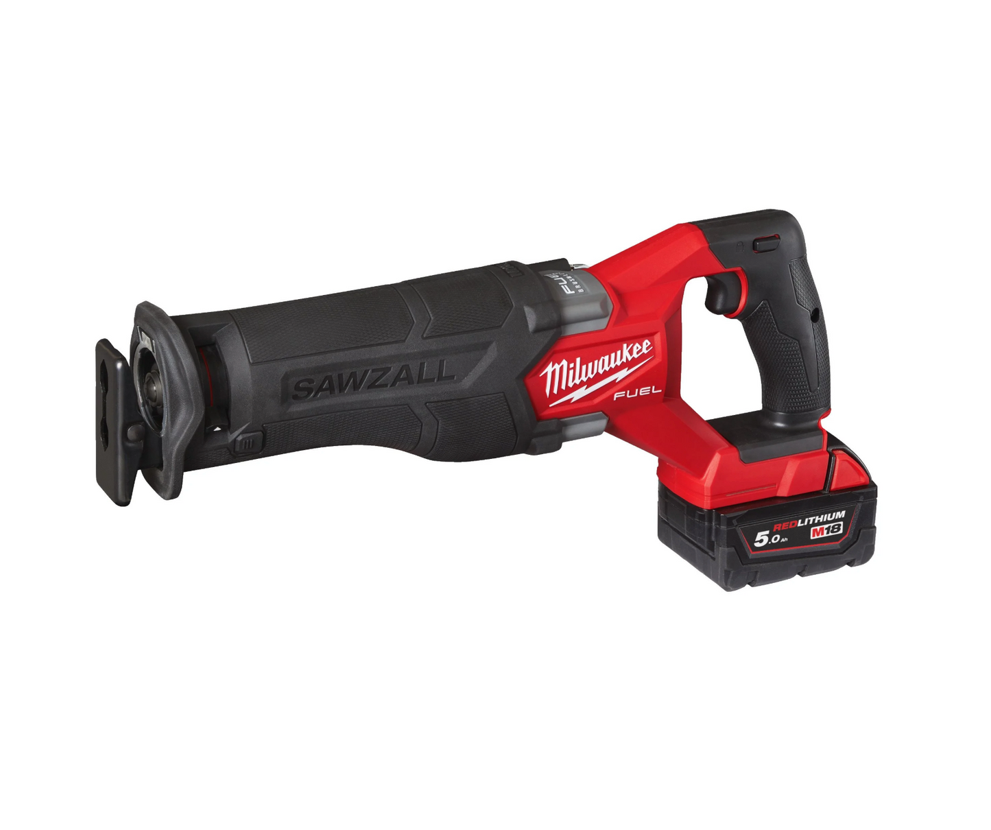 Scie sabre M18 Carburant + 2bat 5Ah + Chargeur + Mallette Milwaukee M18 FSZ-502X