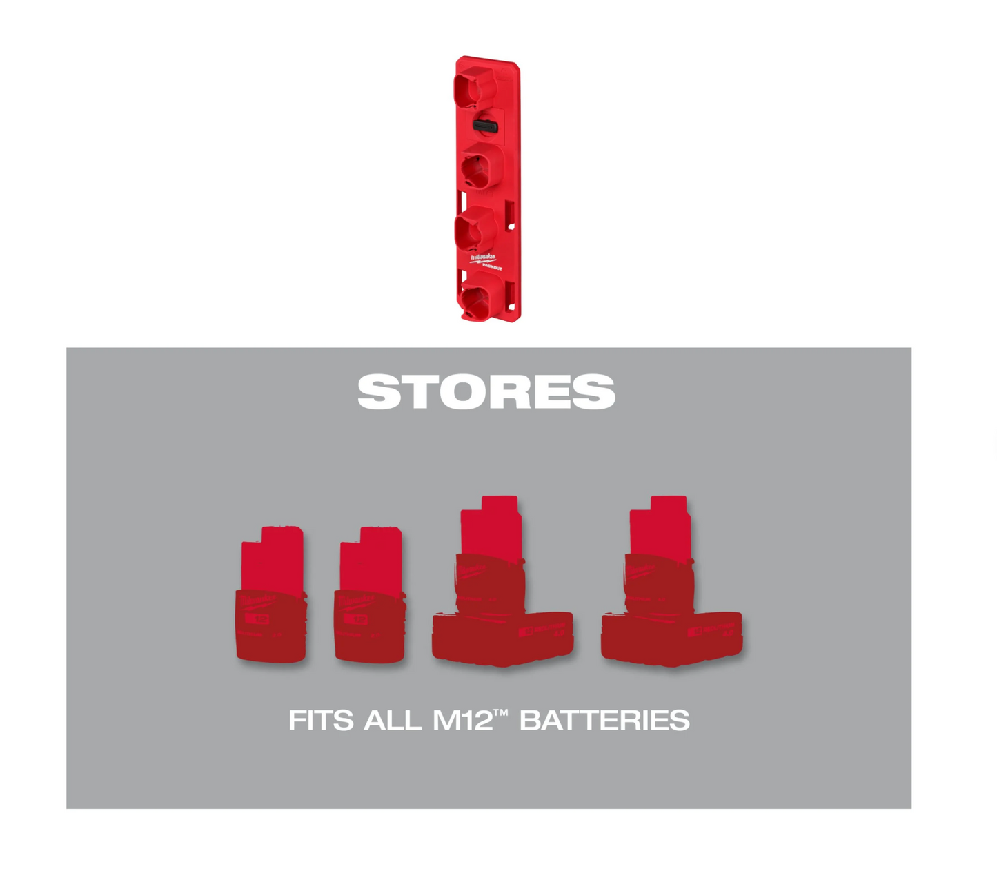 Porte-batterie Milwaukee PACKOUT M12
