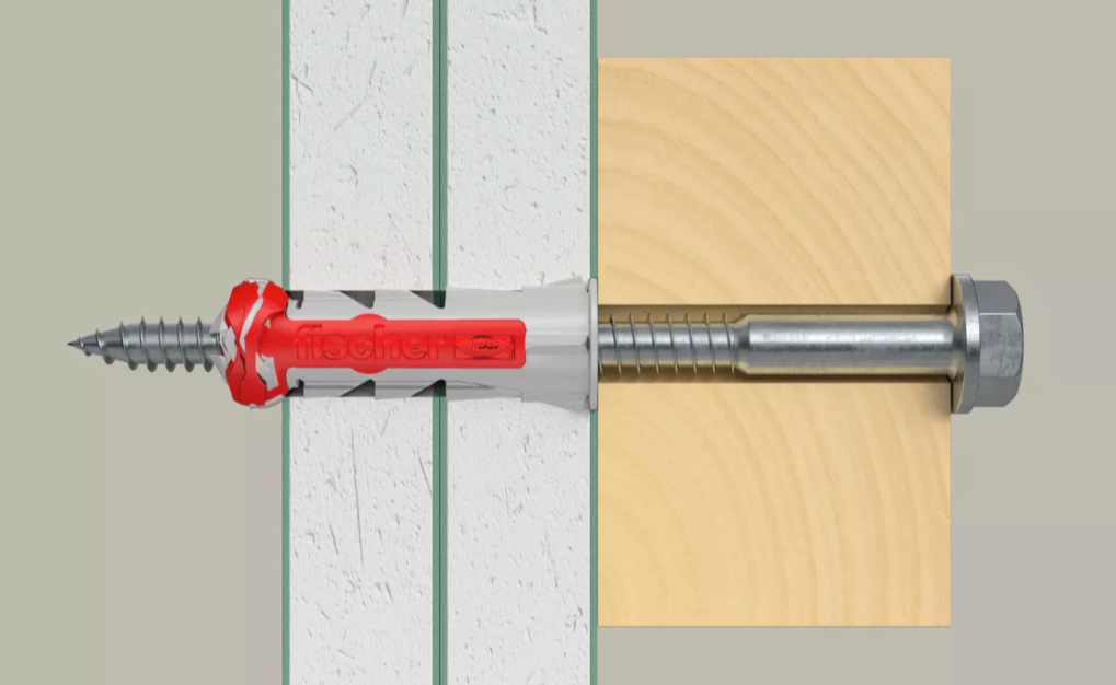 Boîte de chevilles Duopower 10x50S + vis Fischer 25 pièces