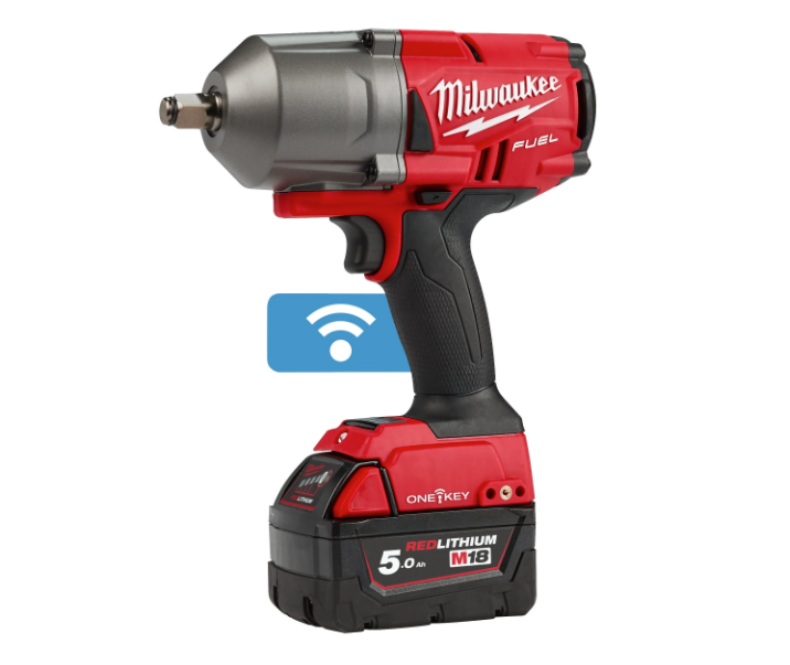 Clé à chocs M18 FUEL ONE-KEY 1/2" + 2 batteries de 5 Ah + chargeur + mallette Milwaukee M18 ONEFHIWF12-502X