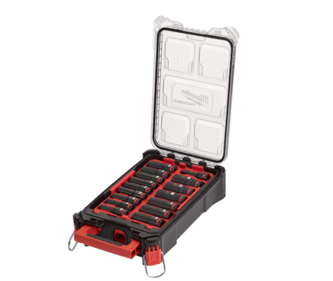 Jeu de 16 douilles à chocs 1/2" Milwaukee 4932480943