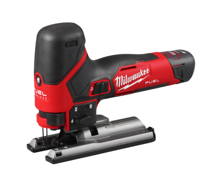 Scie sauteuse compacte M12 Fuel + batterie 2 Ah + batterie 4 Ah + chargeur + mallette Milwaukee M12 FJS-422X