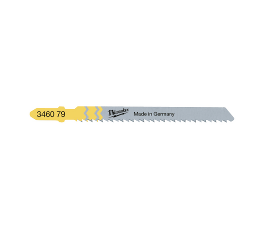 Pack de 5 lames de scie sauteuse pour plans de travail et stratifiés, 75 × 2,5 mm, type T 101 BR, Milwaukee