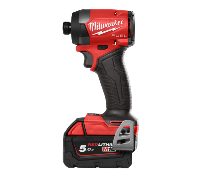 Visseuse à chocs M18 Fuel à emmanchement hexagonal ¼″ + 2 batteries 5 Ah + chargeur + mallette Milwaukee M18 FID3-502X