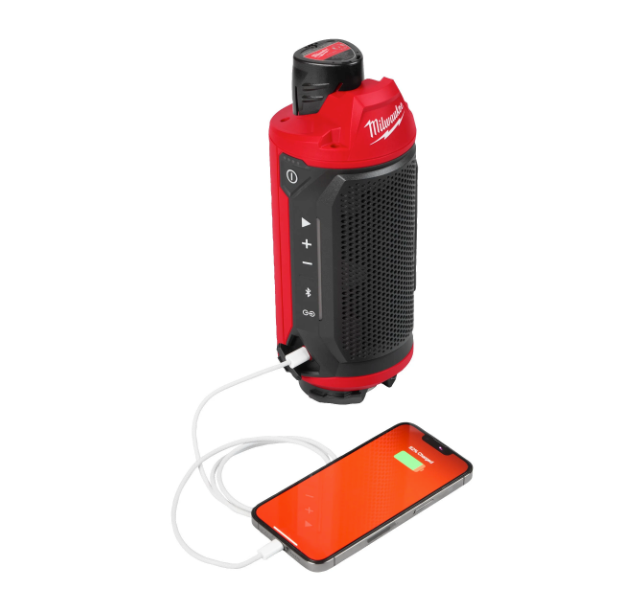 Haut-parleur M12 avec Bluetooth compatible avec le Packout Milwaukee M12 SPEJSG2-0