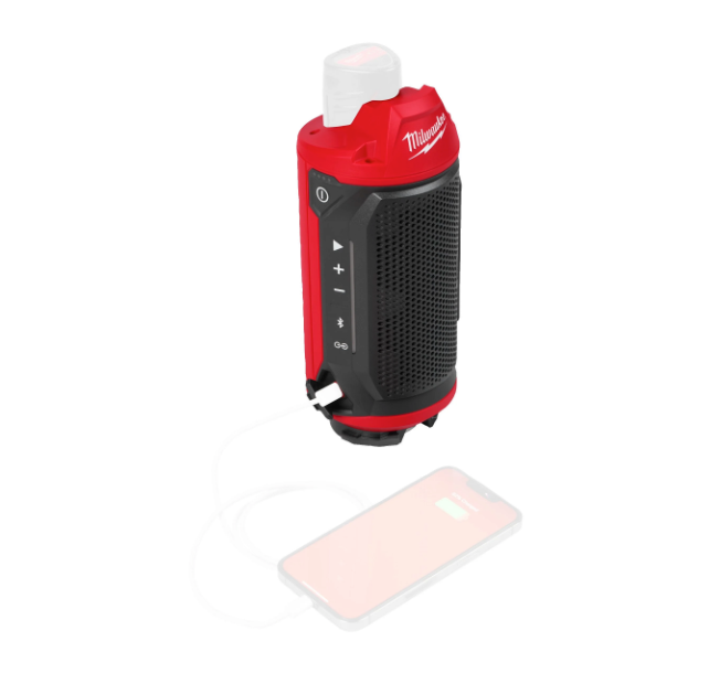 Haut-parleur M12 avec Bluetooth compatible avec le Packout Milwaukee M12 SPEJSG2-0
