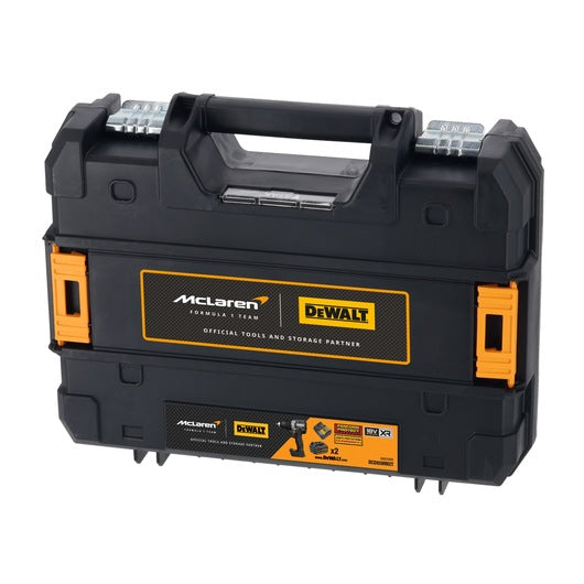 Perceuse à percussion McLaren 18 V 90 Nm 13 mm avec 2 batteries 4 Ah et mallette Dewalt DCD85MM2T