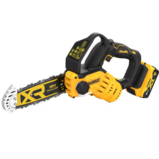 Scie d'élagage XR 18V 20cm + batterie 5Ah + Chargeur Dewalt DCMPS520P1
