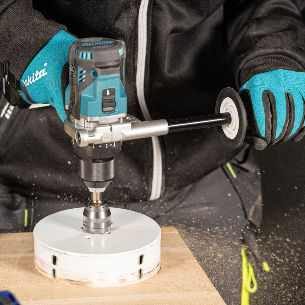 Kit combiné Makita DLX2552TJ 18V : Perceuse DHP492 + Meuleuse DGA504 + 2 batteries 5 Ah + Chargeur + Coffret de transport
