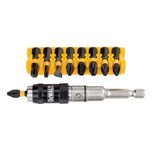 Juego de puntas 10 piezas con portapuntas Dewalt DT70518T