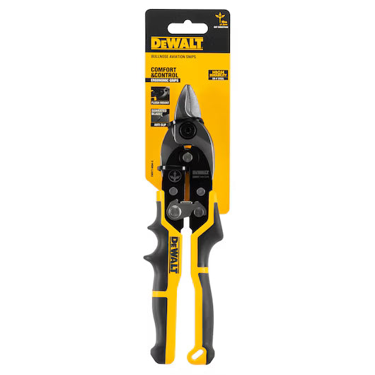 Cisaille d'aviation à pointe ronde coupe droite Dewalt DWHT14694-0