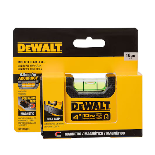Niveau à bulle de poche 100 mm Dewalt DWHT42801