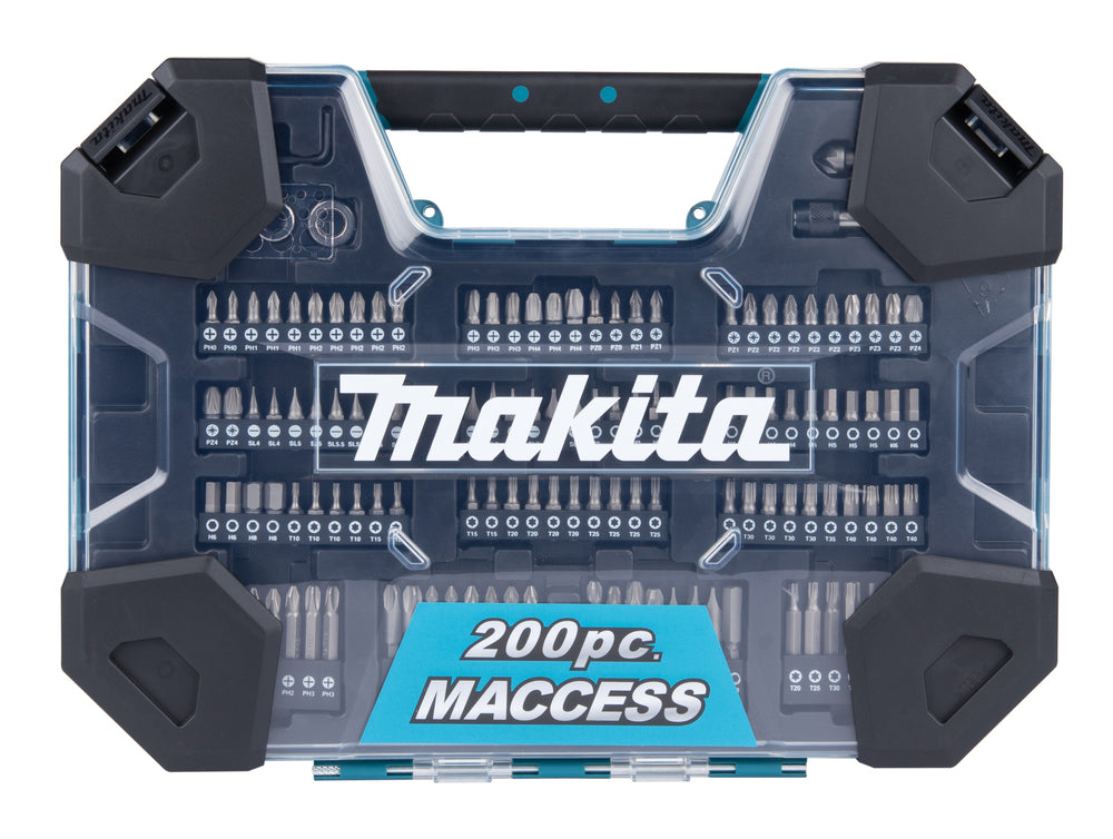 Makita Maccess Jeu de forets et d'embouts de tournevis (200 pièces) E-22610