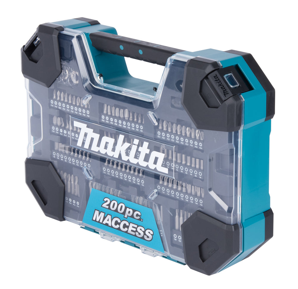 Makita Maccess Jeu de forets et d'embouts de tournevis (200 pièces) E-22610