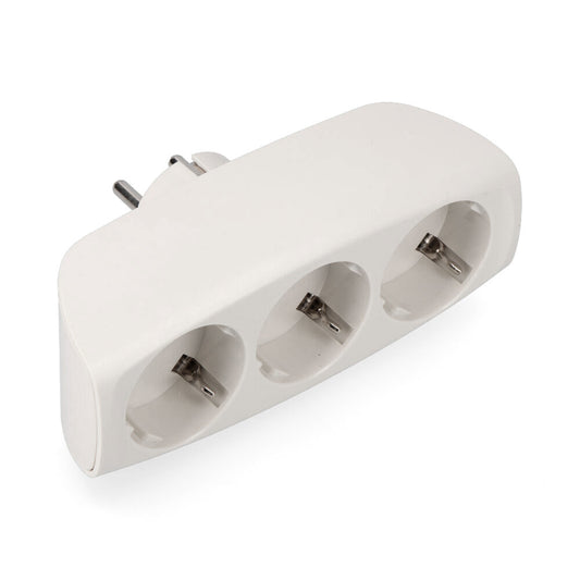 Multiprise T/TL à triple sortie, type F, 4,8 mm, max. 3680 W, EDM