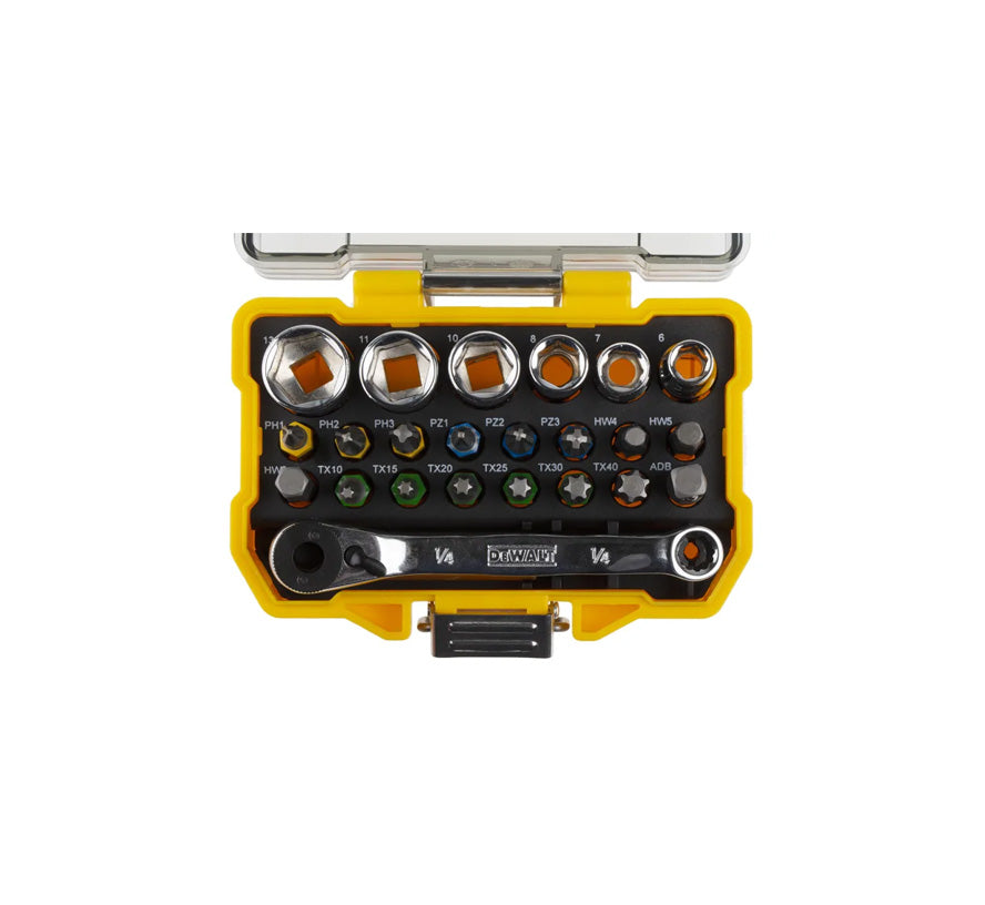 Coffret d'embouts de vissage et de douilles 24 pièces DeWalt DT71516