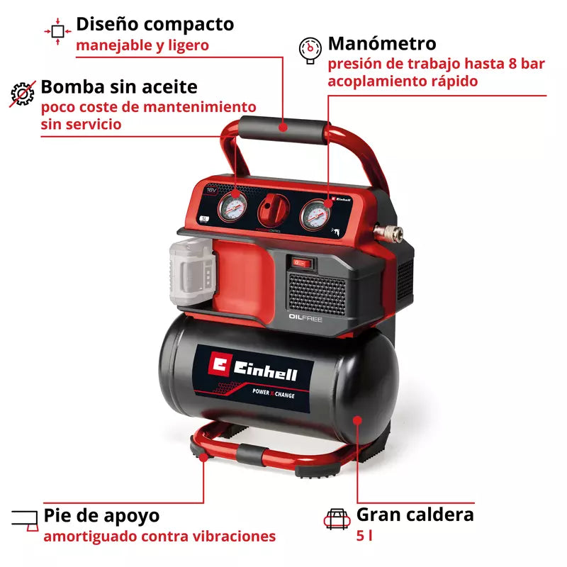 Compresseur d'air à piles TE-AC 18/75 Li OF-Solo