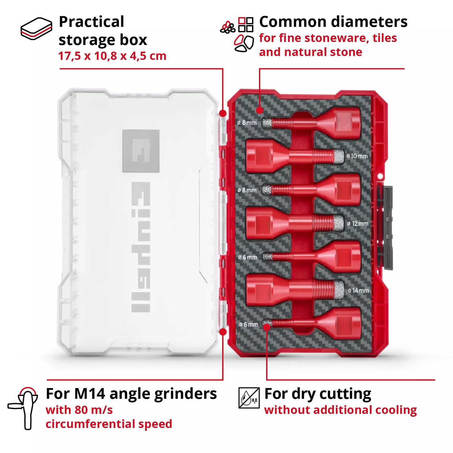 Coffret de 7 forets M-CASE LS Einhell 49500400
