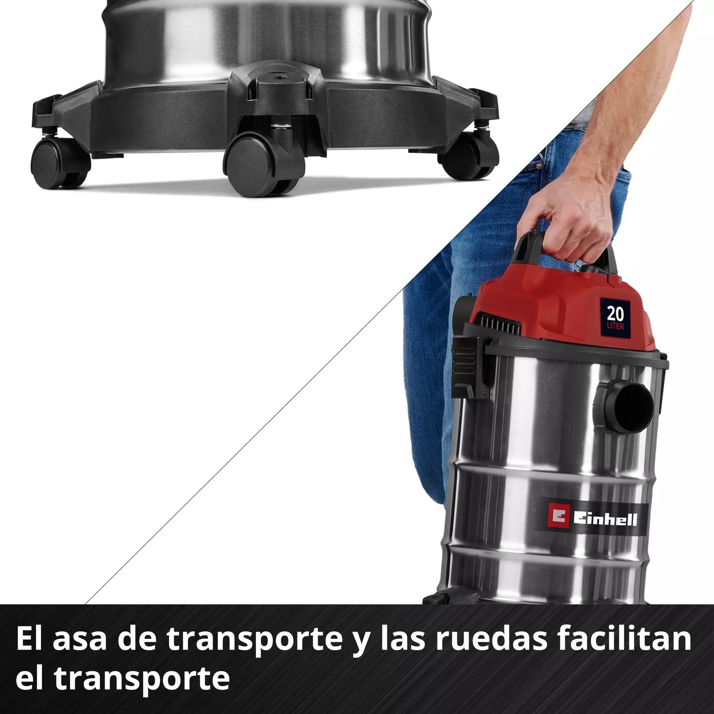 Aspirador en seco y húmedo 20L 900W Einhell TC-VC 2045 S