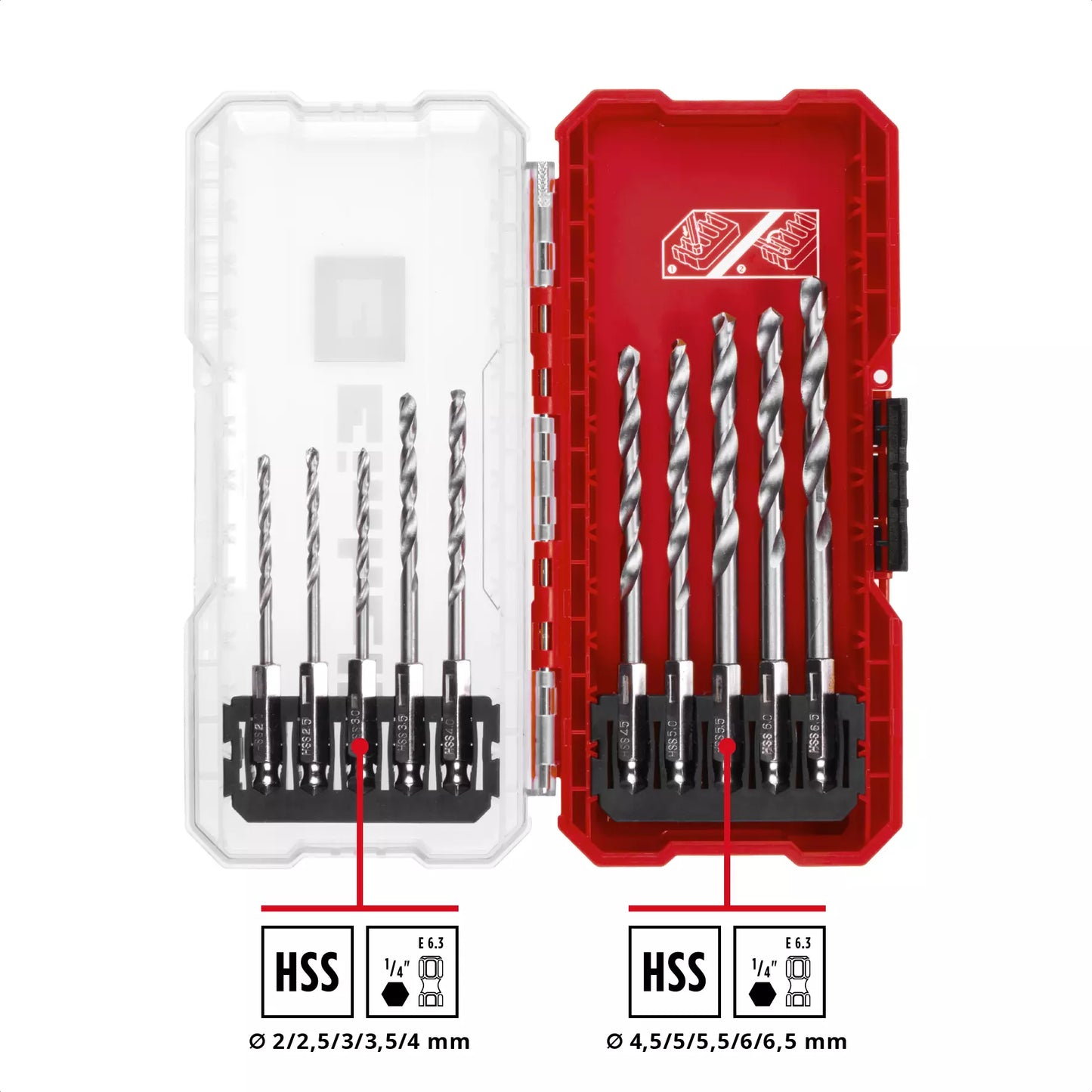 Coffret de 10 forets à métaux S-CASE LS Einhell 49108723