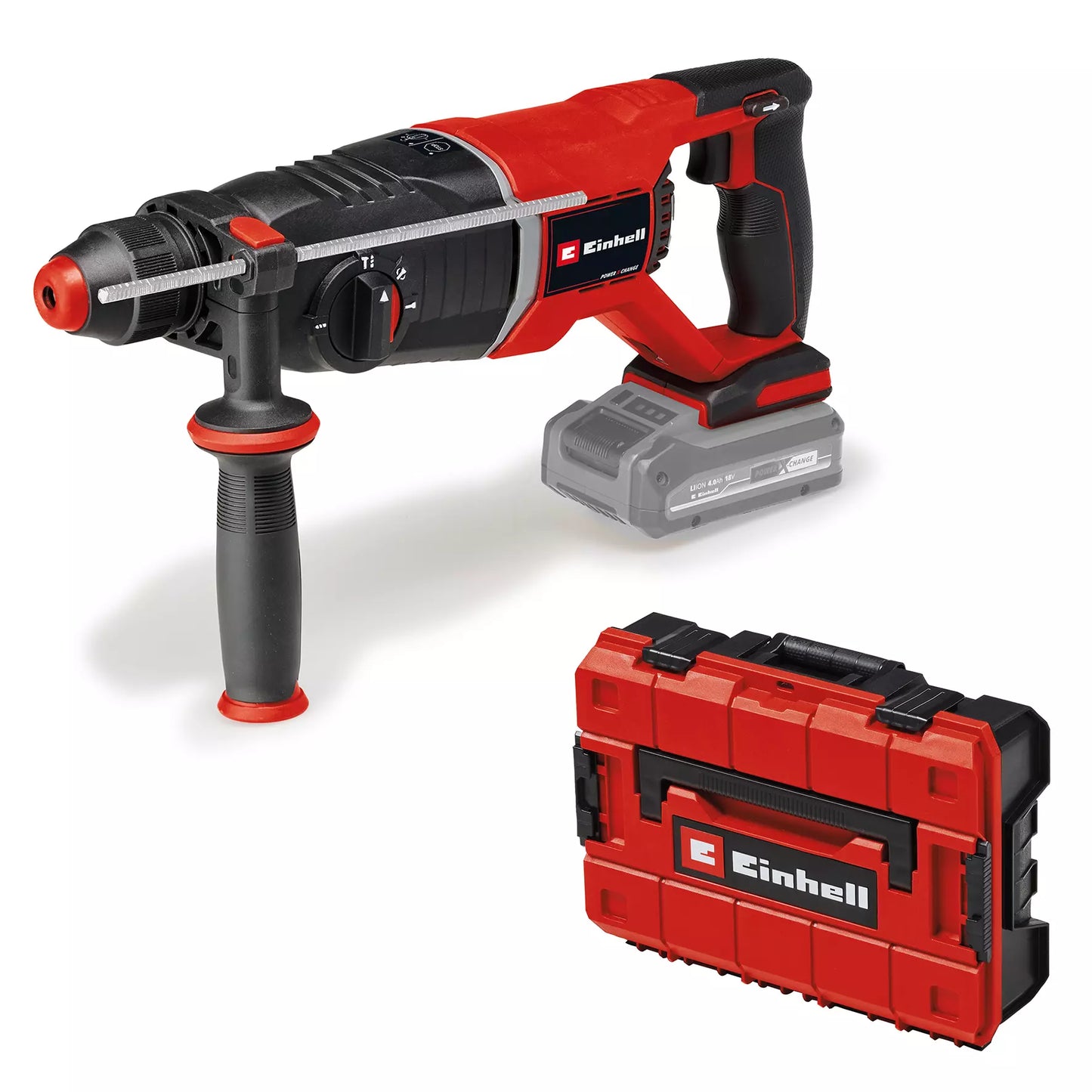 Marteau perforateur 18V SDS-Plus 2,6J avec coffret Einhell TP-HD 18/26 D Li BL - Solo
