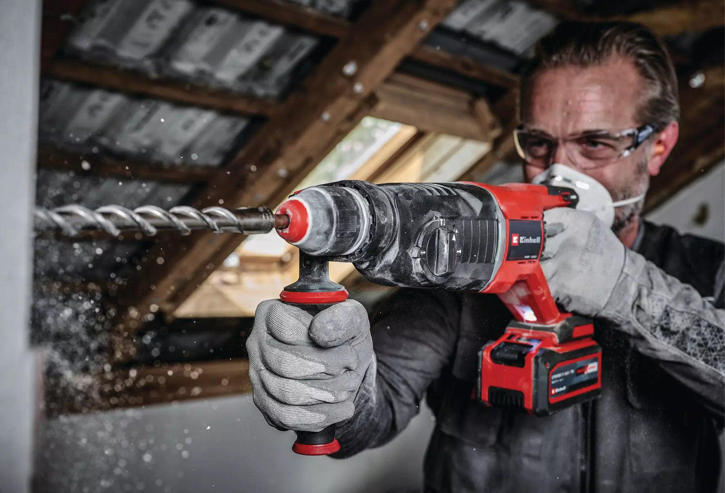 Marteau perforateur 18V SDS-Plus 2,6J avec coffret Einhell TP-HD 18/26 D Li BL - Solo