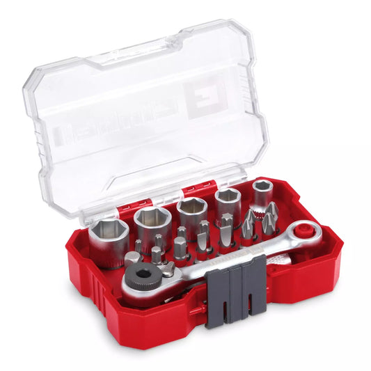Juego de puntas y vasos XS-CASE 21pc LS Einhell 49118683