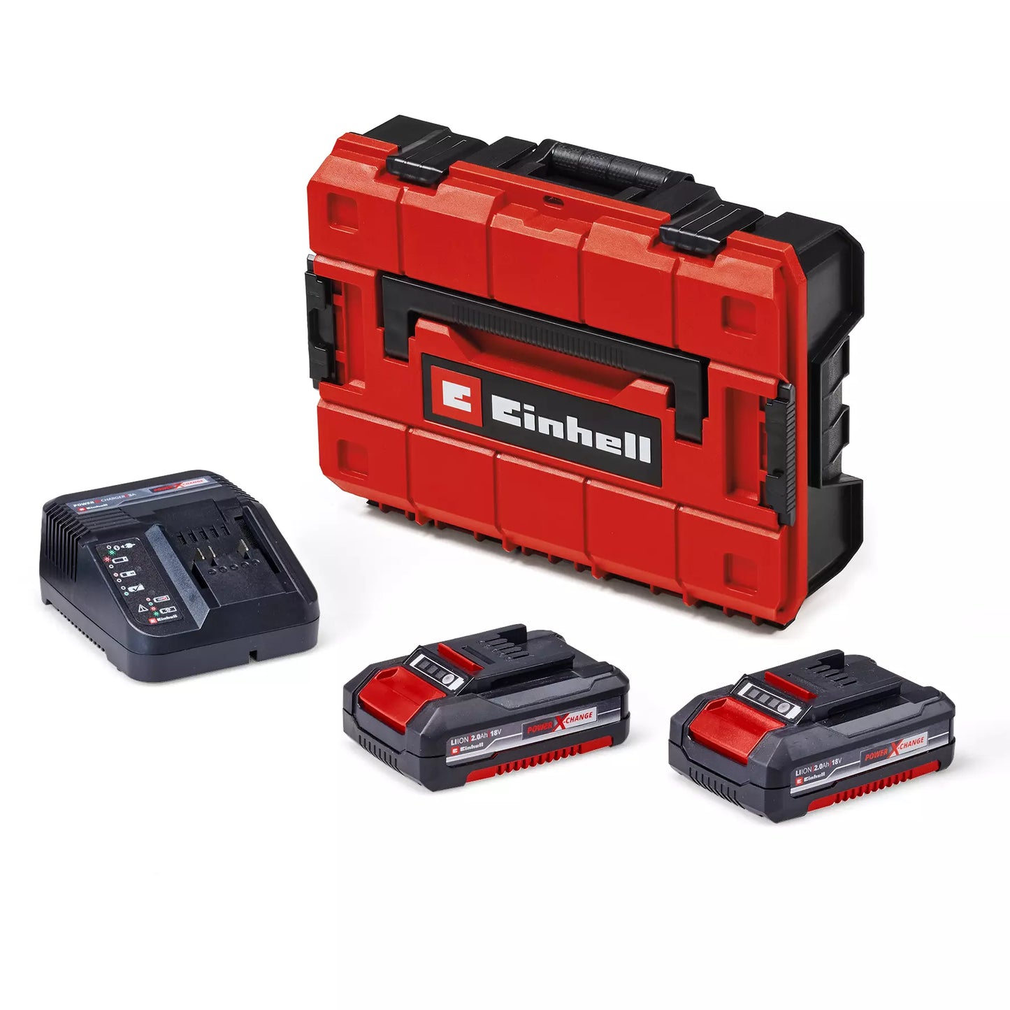 Perceuse à percussion 18 V + 2 batteries de 2 Ah + chargeur + mallette Einhell TP-CD 18/80 Li-i BL