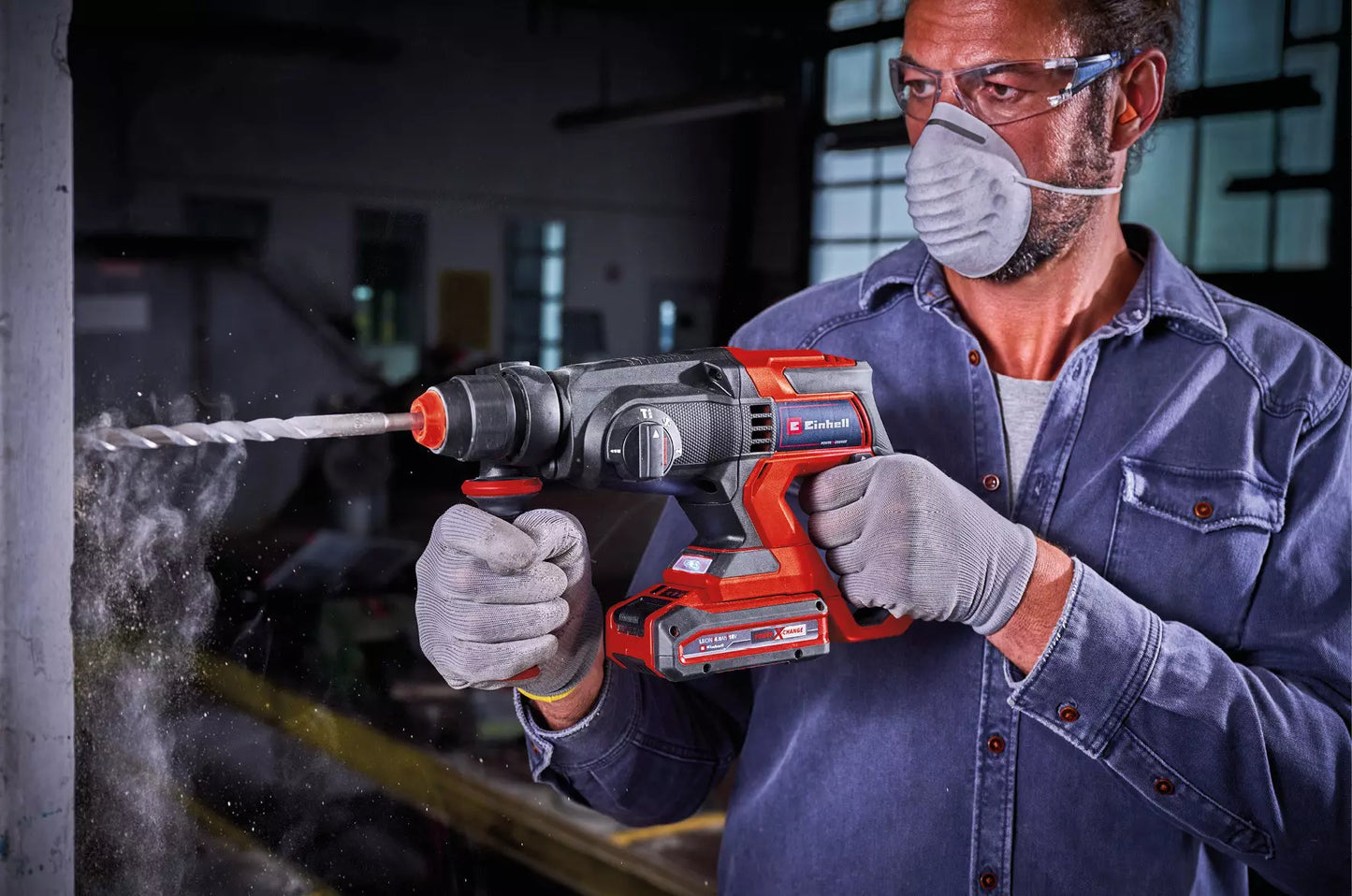 Kit de 5 outils électriques + 2 batteries + chargeur TE-TK 18/5 +2 (CD+CS+WS+JS+HD) Einhell