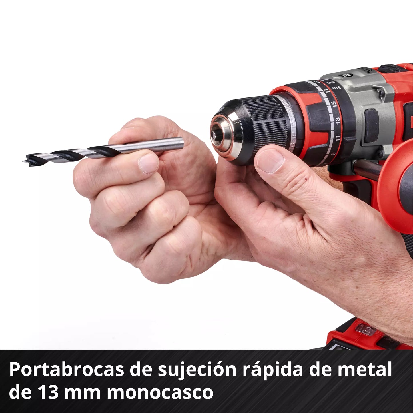 Perceuse à percussion 18 V + 2 batteries de 2 Ah + chargeur + mallette Einhell TP-CD 18/80 Li-i BL