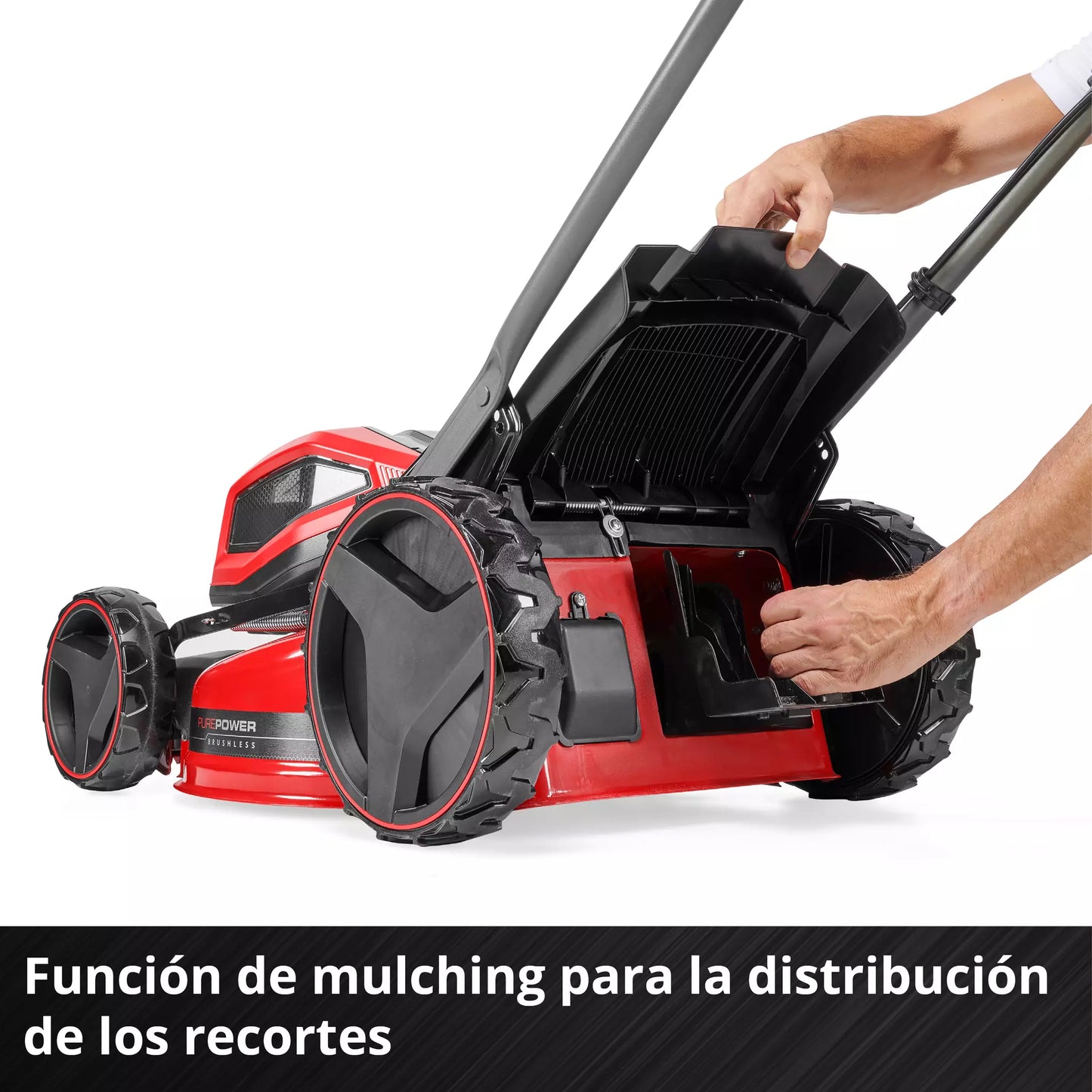 Tondeuse à gazon sans fil avec 4 batteries 4,0 Ah + 2 chargeurs doubles GP-CM 36/47 S Li BL Einhell
