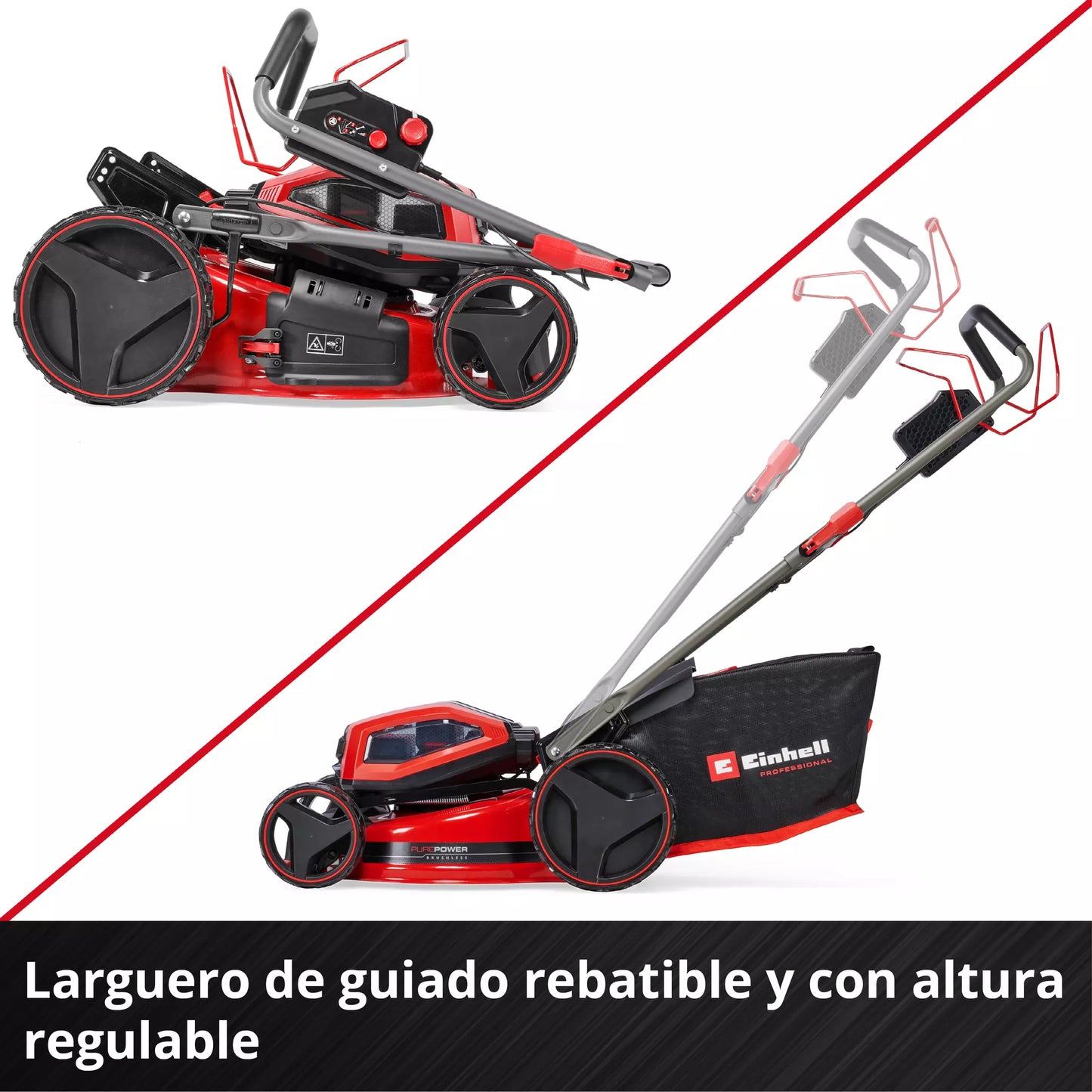 Tondeuse à gazon sans fil avec 4 batteries 4,0 Ah + 2 chargeurs doubles GP-CM 36/47 S Li BL Einhell