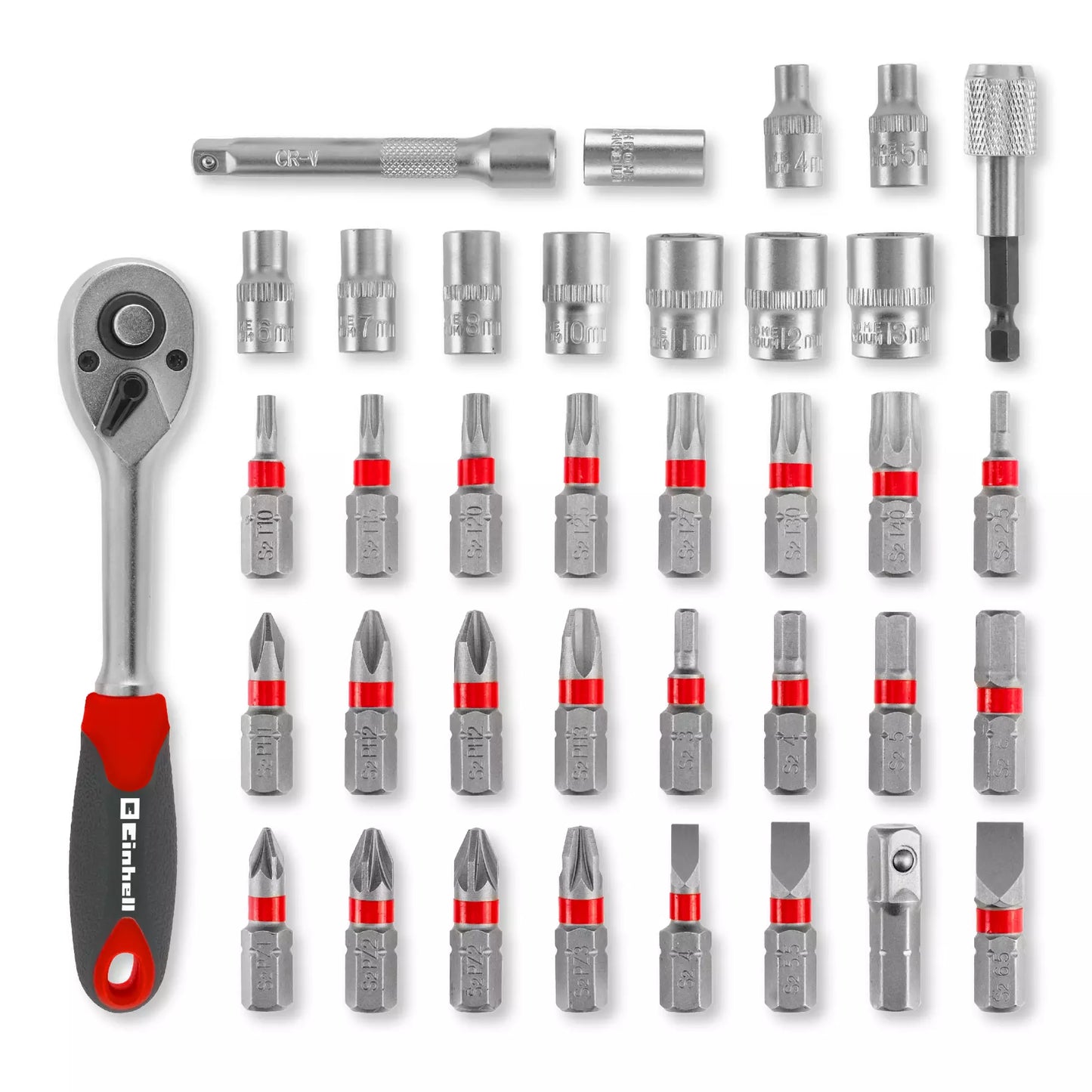 Coffret de douilles et d'embouts Einhell 49109022 L-CASE 37 pièces