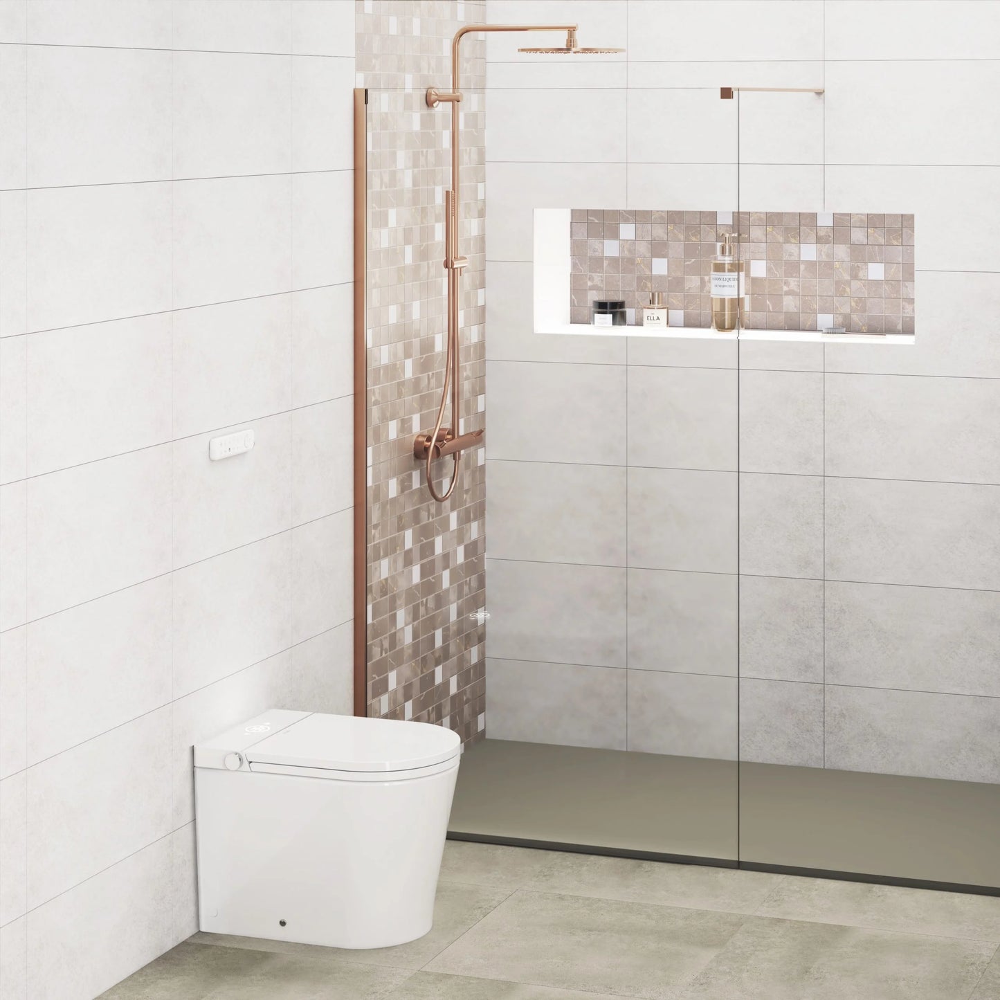 Toilettes japonaises avec nettoyage intelligent Mizubath Rada Floor