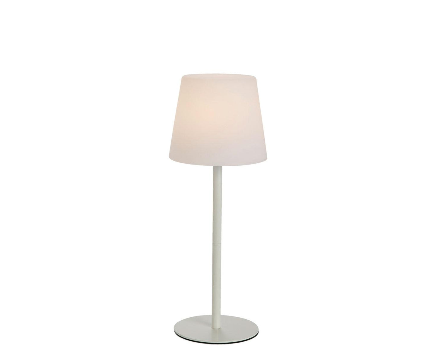 Lámpara de LED inalámbrica de metal blanca Andrea House