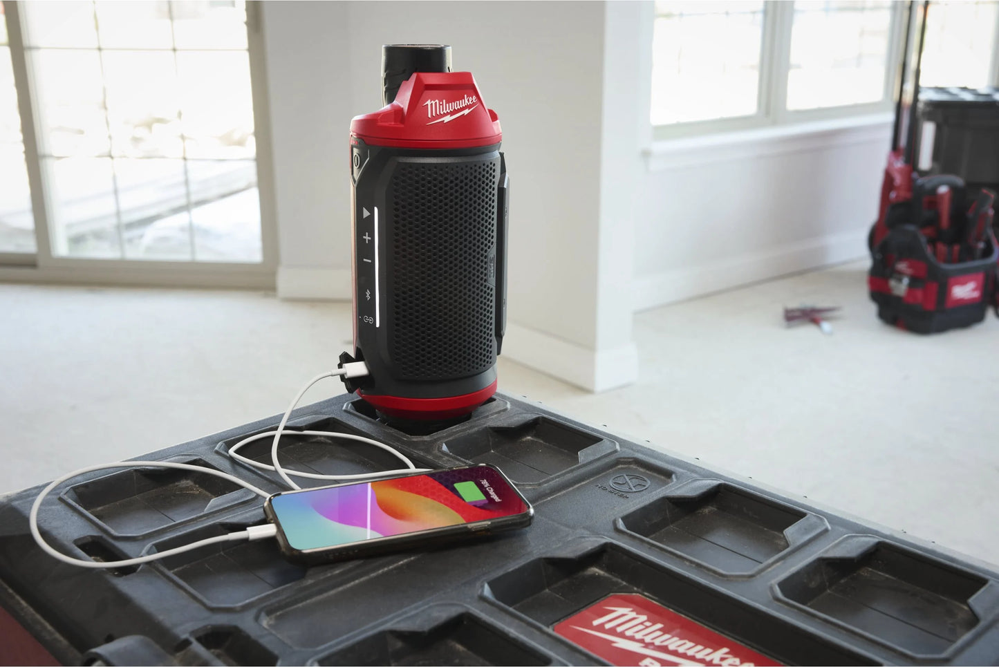 Haut-parleur M12 avec Bluetooth compatible avec le Packout Milwaukee M12 SPEJSG2-0